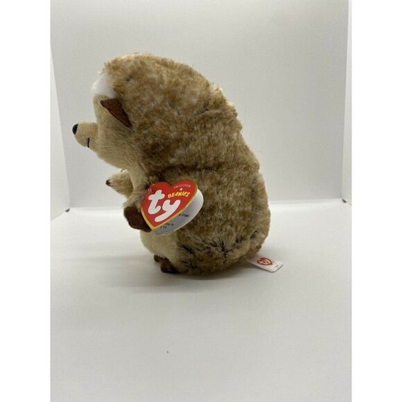 Ty IDA -Brown/Tan/White 6” Beanie Baby Hedgehog! * - Picture 2 of 10
